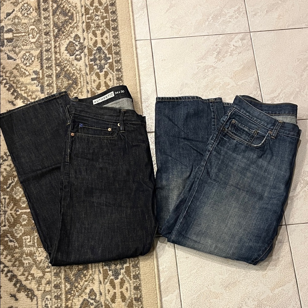 GAP Men's Dark and Medium Wash Jeans